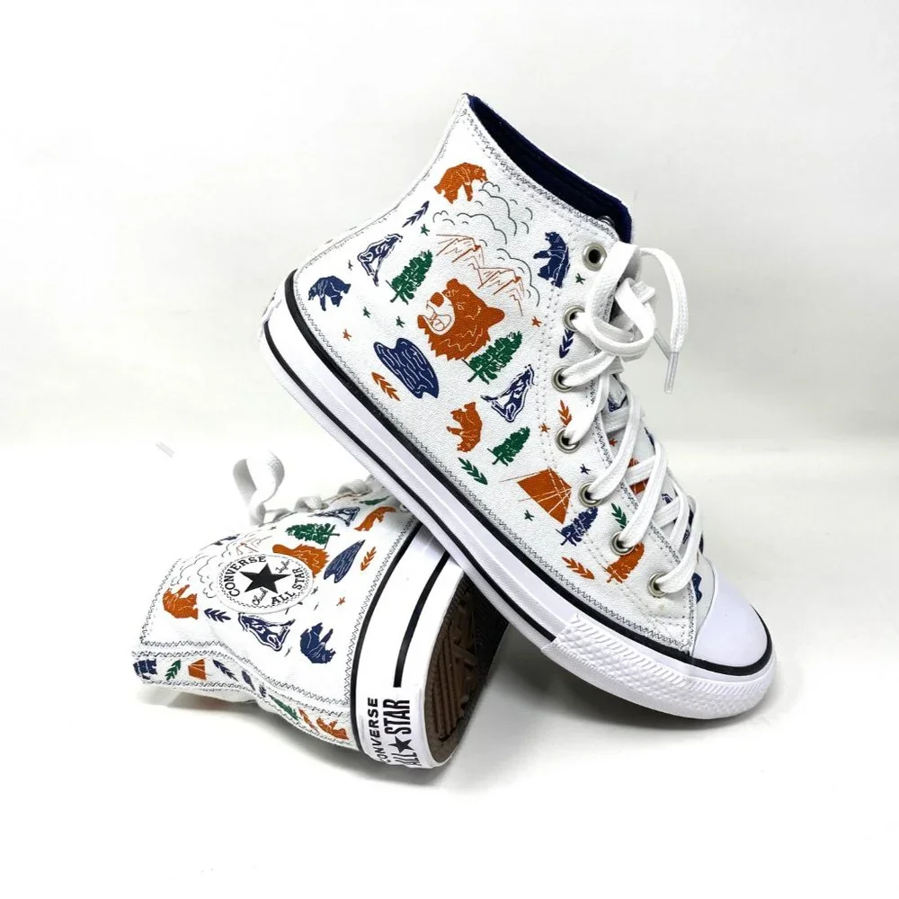 Converse Womens Size 672439F Chuck Taylor All Star White Canvas High Top Sneaker - Picture 7 of 9